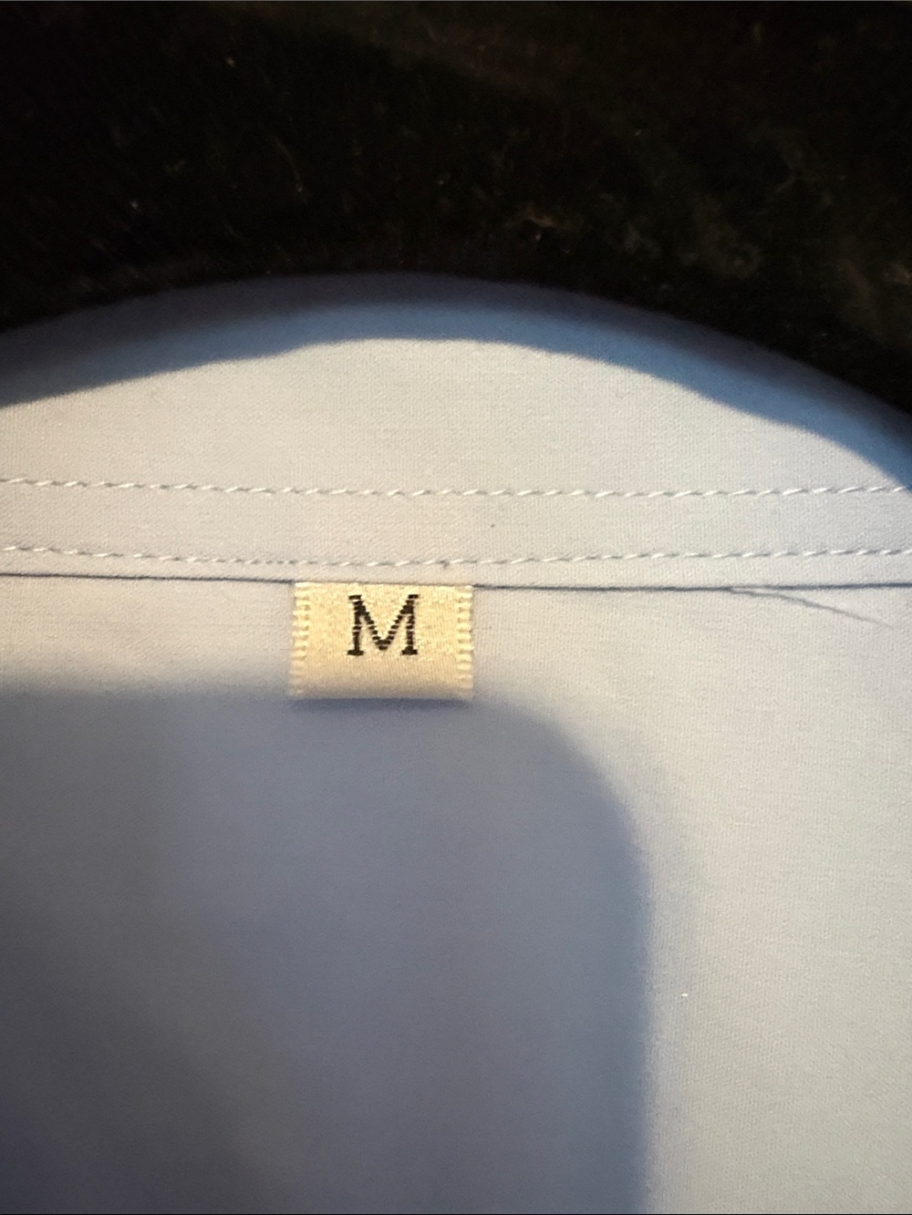 Classic Light Blue Women's Dress Shirt - Long Sleeve - Size M - Picture 4 of 8